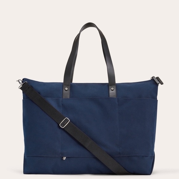 Everlane - The Canvas Weekender Navy Tote NWT - Picture 1 of 9